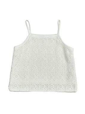 ART CLASS GIRLS CROCHET CREAM TANK Size XL 14